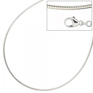 Halsreif 925 Sterling Silber 1,4mm 45cm Kette Halskette Silberhalsreif