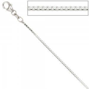 Venezianerkette 925 Silber 1,2mm 50cm Halskette Kette Silberkette Karabiner