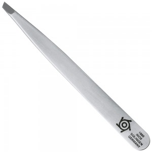 Pfeilring Pinzette, schräg, 9,5cm lang