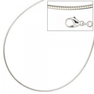 Halsreif 925 Sterling Silber 1,4mm 42cm Kette Halskette Silberhalsreif