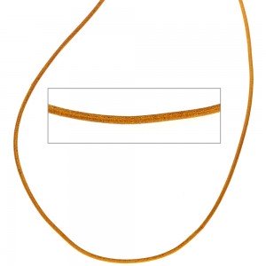 Lederschnur curry ca. 1 m lang Halskette Kette Leder