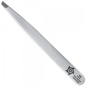Pfeilring Pinzette, schräg, 9,5cm lang