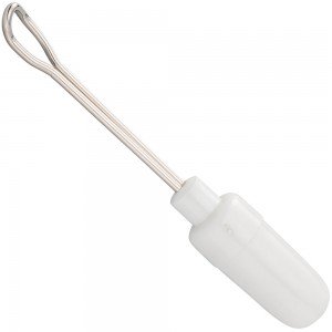 Pfeilring Ohrreiniger, weiß, 6cm lang