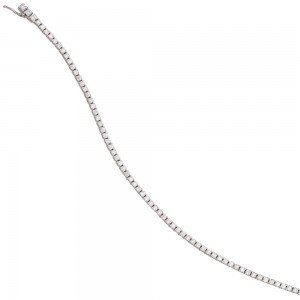Armband 750 Weißgold 83 Diamanten Brillanten 1,61ct. 17,5cm Goldarmband
