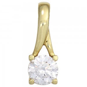 Anhänger 333 Gelbgold 1 Zirkonia Goldanhänger