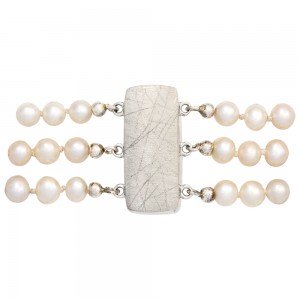 Kettenschließe Magnet-Schließe 925 Sterling Silber eismatt Kettenverschluss