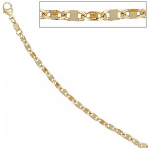 Halskette Kette 585 Gelbgold 45cm Goldkette Karabiner