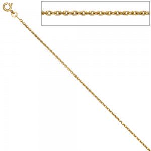 Ankerkette 333 Gelbgold 1,6mm 42cm Gold Kette Halskette Goldkette Federring
