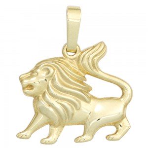 Anhänger Sternzeichen Löwe 333 Gelbgold Sternzeichenanhänger