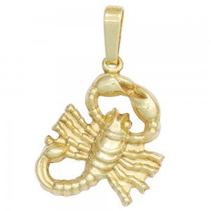 Anhänger Sternzeichen Skorpion 333 Gelbgold Sternzeichenanhänger