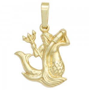 Anhänger Sternzeichen Wassermann 333 Gelbgold Sternzeichenanhänger