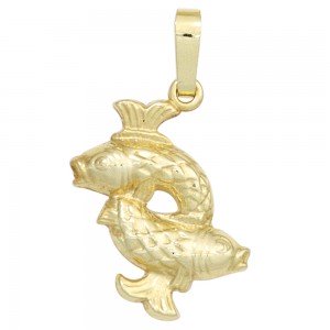 Anhänger Sternzeichen Fische 333 Gelbgold Sternzeichenanhänger