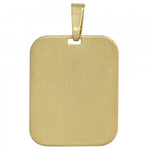 Anhänger Gravur Gravurplatte 333 Gelbgold mattiert