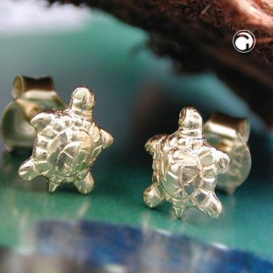 Ohrstecker Schildkröte 375 Gold