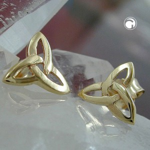 Ohrstecker Triquetra 375 Gold