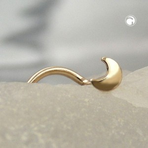 Nasenstecker kleiner Mond 585 Gold