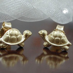 Ohrstecker Schildkröte 375 Gold