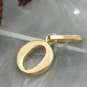 Anhänger Buchstabe O 375 Gold