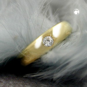 Anhänger Taufring mit Zirkonia 375 Gold