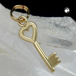 Anhänger Herz Schlüssel 375 Gold