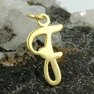 Anhänger Buchstabe F 333 Gelbgold
