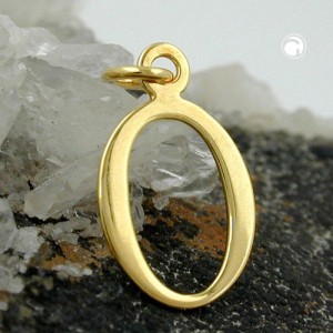 Anhänger Buchstabe O 333 Gelbgold