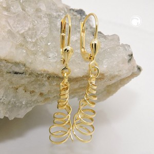 Ohrring Spirale glänzend 333 Gelbgold