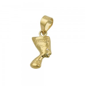 Anhänger Nofretete glänzend 375 Gold