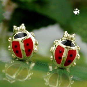 Ohrstecker Marienkäfer 375 Gold