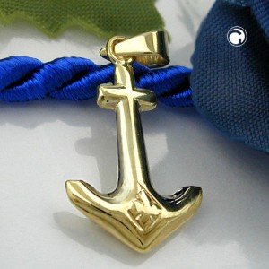 Anhänger Anker 375 Gold