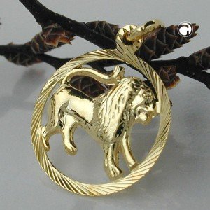 Sternzeichen Anhänger Löwe 375 Gold