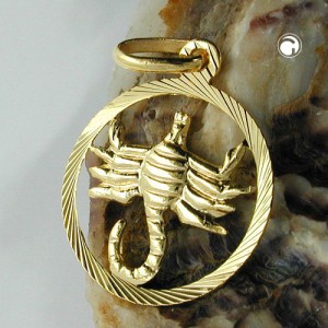 Sternzeichen Anhänger Skorpion 375 Gold