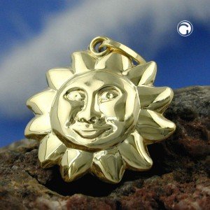 Anhänger Sonne 375 Gold
