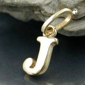 Anhänger Buchstabe J 375 Gold