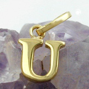 Anhänger Buchstabe U 375 Gold