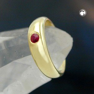 Anhänger Taufring mit Rubin 375 Gold