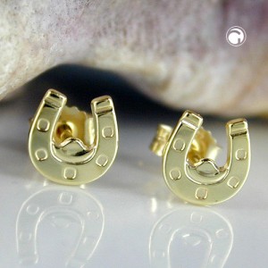 Ohrstecker Hufeisen 375 Gold