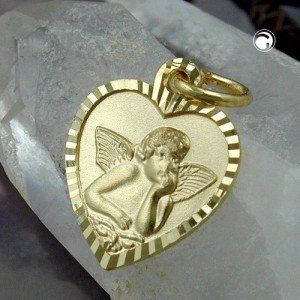 Anhänger TaufAnhänger Herz 375 Gold