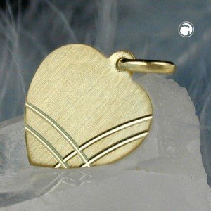 Anhänger Herz diamantiert 375 Gold
