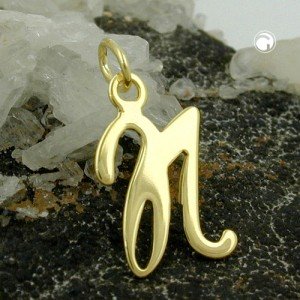 Anhänger Buchstabe N 333 Gelbgold