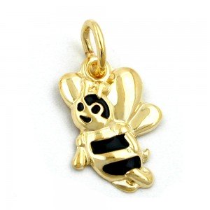 Anhänger Biene 375 Gold