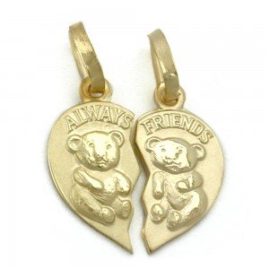Anhänger Herz ALWAYS FRIENDS 375 Gold