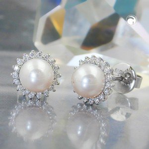 Ohrstecker Brillant-0175Kt 585 Weißgold