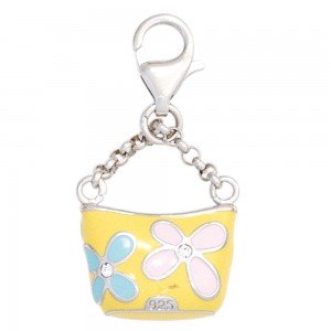 Anhänger Charm Tasche Handtasche 925 Sterling Silber rhodiniert