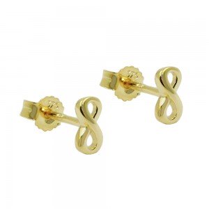 Stecker Unendlichkeit glänzend Gold 375