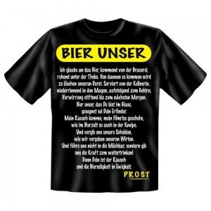 Fun T-Shirt Bier unser