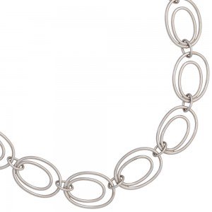 Halskette Kette 925 Sterling Silber rhodiniert 64cm Silberkette Karabiner