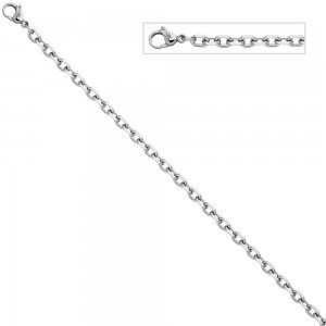 Ankerkette Edelstahl 4,3mm 45cm Halskette Kette Karabiner