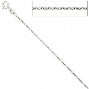 Ankerkette 925 Silber 1,5mm 42cm Halskette Kette Silberkette Federring