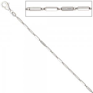 Gliederkette 925 Silber 1,4mm 42cm Halskette Kette Silberkette Karabiner